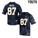 Notre Dame Fighting Irish Youth Michael Mayer #87 Navy Under Armour Authentic Stitched College NCAA Football Jersey DCM0699KB